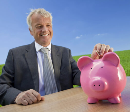 Self-employed person managing finances with a credit union