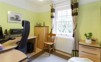 How to Turn a Spare Bedroom into a High-Functioning Commercial Workspace Spare bedroom converted into a professional home office