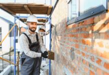 Exterior renovations for home businesses with a modern entrance